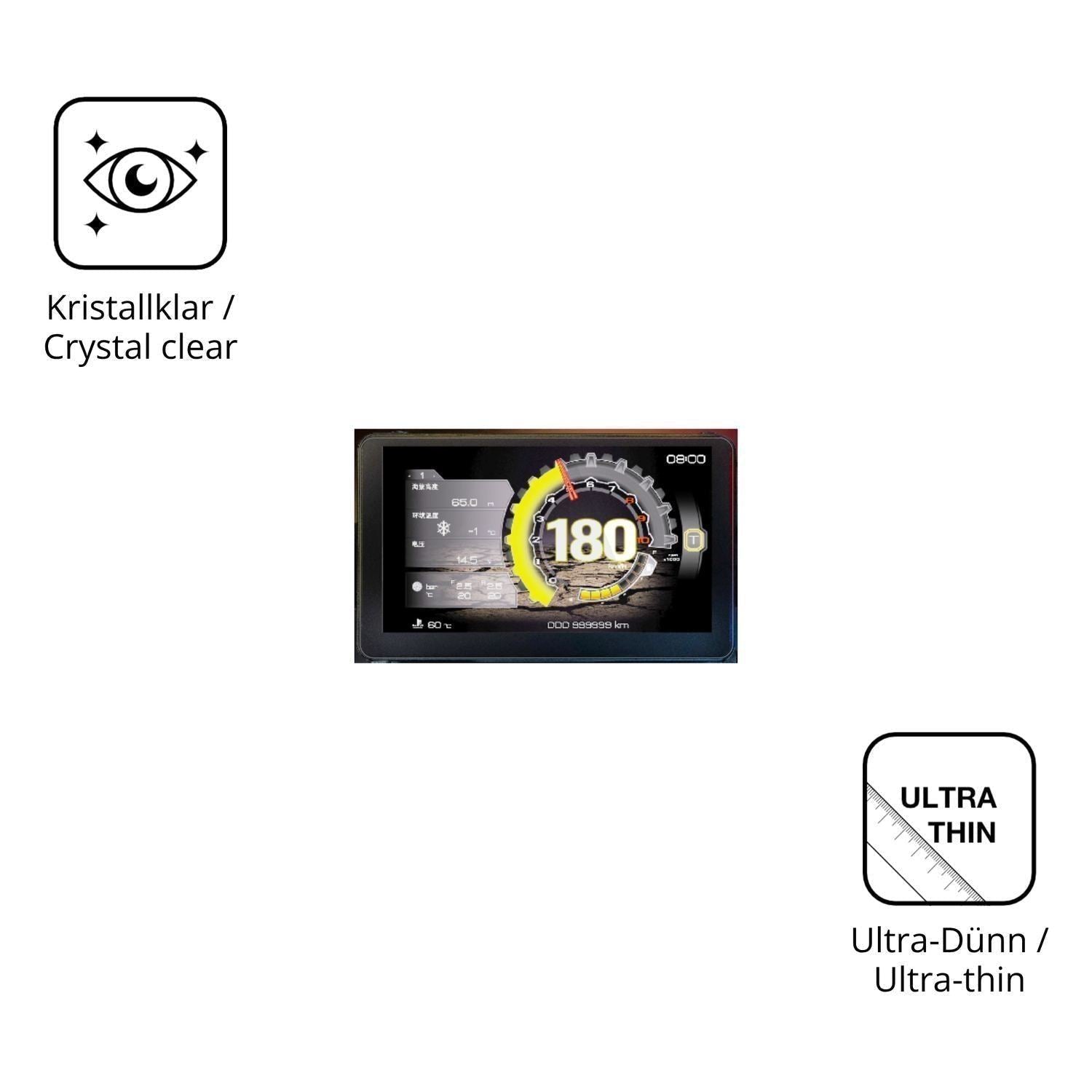 2x Schutzfolie klar für Zontes 368G 2025 Display-S (5)