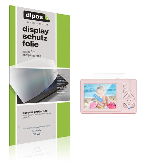 4x Schutzfolie matt für Aroeally CD-W8 Display-Sch (1)