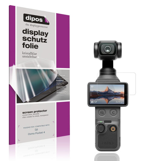 4x Schutzfolie klar für DJI Osmo Pocket 4 Display- (1)