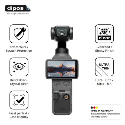 4x Schutzfolie klar für DJI Osmo Pocket 4 Display- (7)