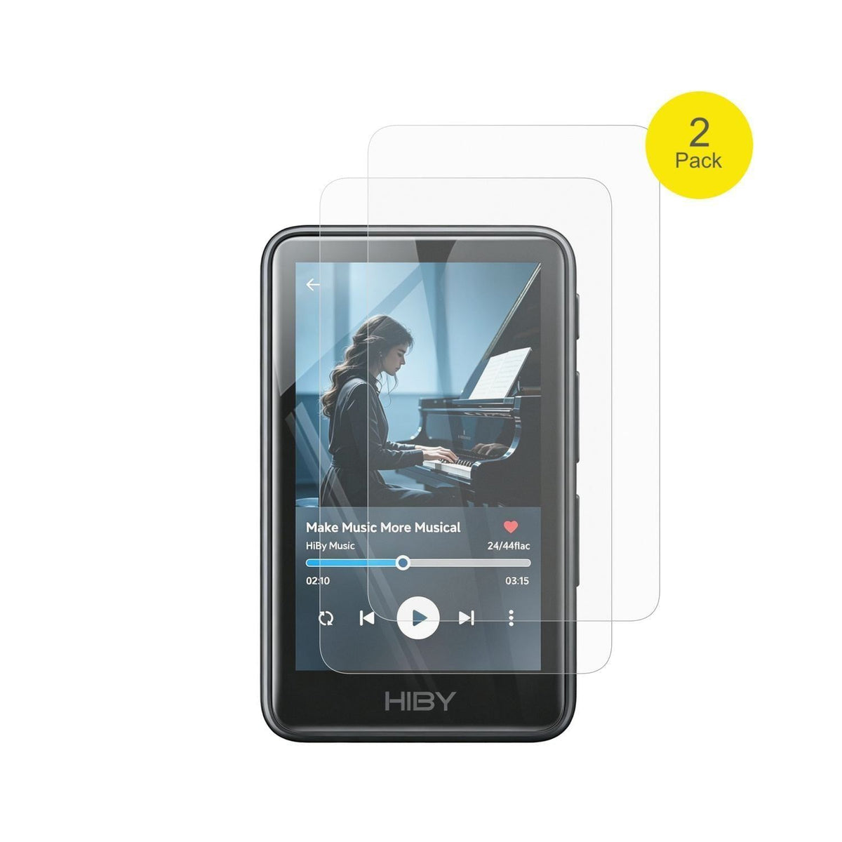 2x Full Cover Schutzfolie matt für HiBy R1 MP3-Pla (2)