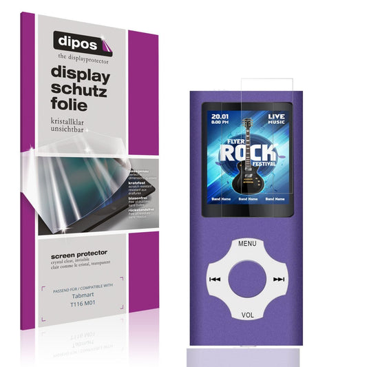 4x Schutzfolie klar für Tabmart T116 M01 Display-S (1)