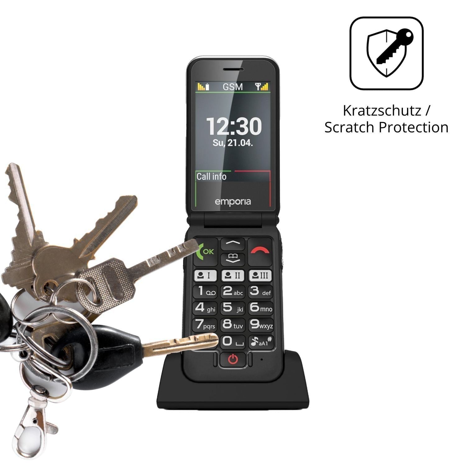 4x Schutzfolie matt für Emporia JOY 2G Display-Sch (4)