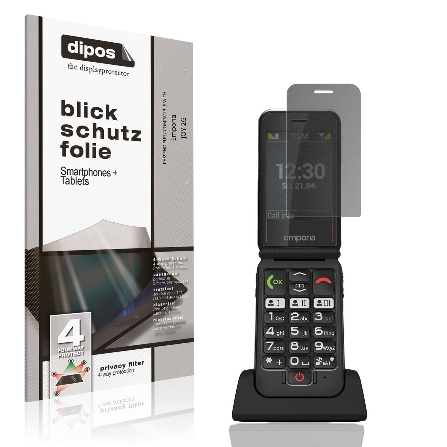 Blickschutzfolie für Emporia JOY 2G matt Schutzfol (1)