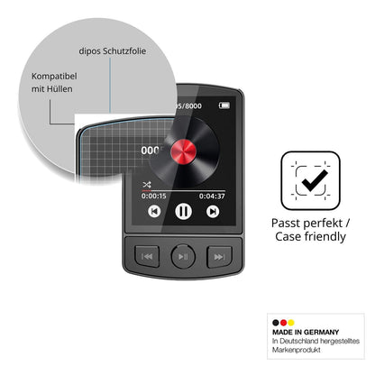 4x Schutzfolie klar für PORFOYO LB-ZZY MP3-Player  (6)