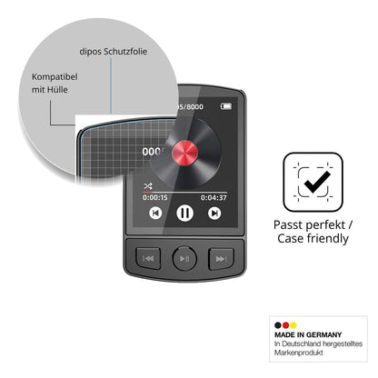 4x Schutzfolie matt für PORFOYO LB-ZZY MP3-Player  (6)
