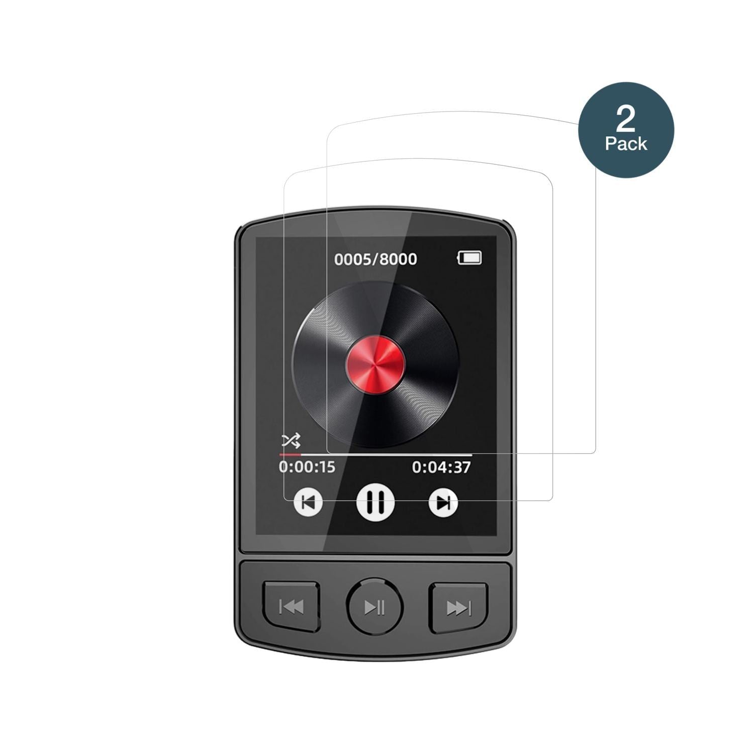 2x 9H Schutzfolie für PORFOYO LB-ZZY MP3-Player Pa (2)