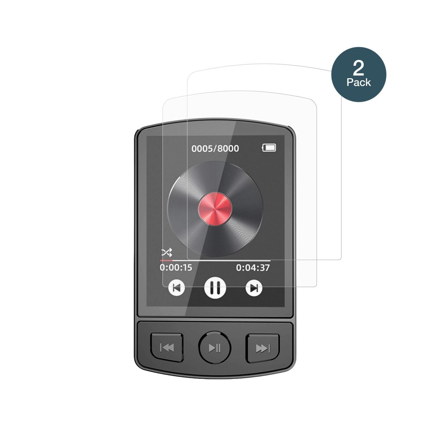 2x 9H Schutzfolie matt für PORFOYO LB-ZZY MP3-Play (2)
