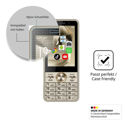 4x Schutzfolie klar für PUSOKEI Senioren-Handy 3.5 (6)