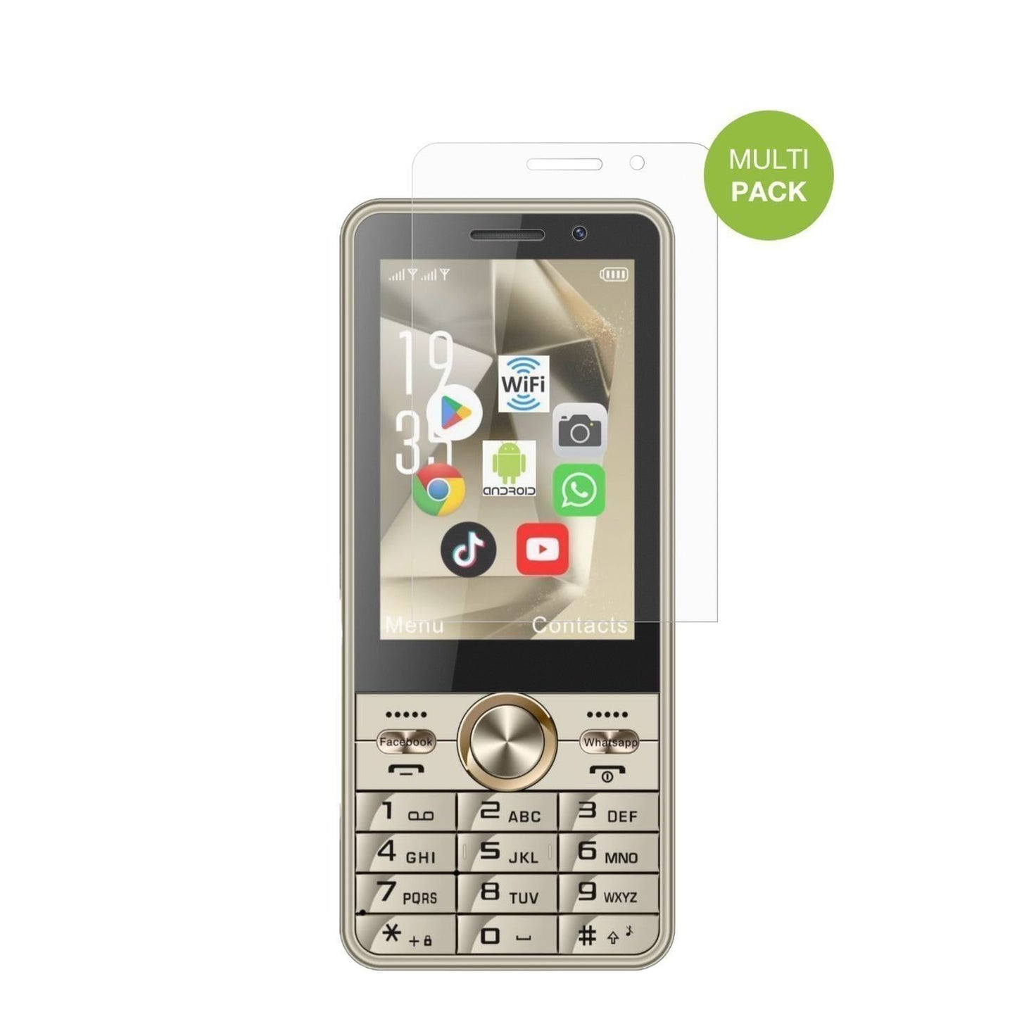 4x Schutzfolie matt für PUSOKEI Senioren-Handy 3.5 (2)