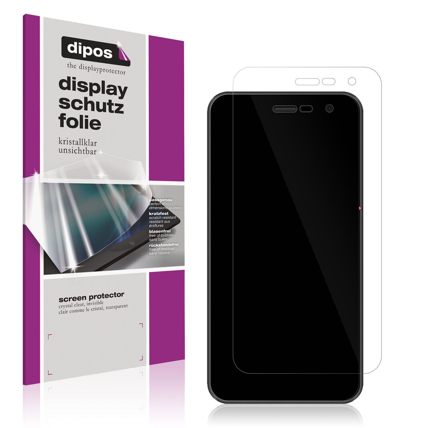 5x Schutzfolie klar für Bmobile AX1077 Display-Sch (1)
