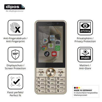 Blickschutzfolie für PUSOKEI Senioren-Handy 3.5 Zo (5)