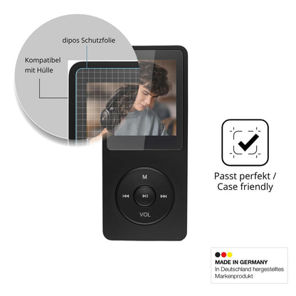 4x Schutzfolie matt für Poeloisy Q2 MP3-Player Dis (6)
