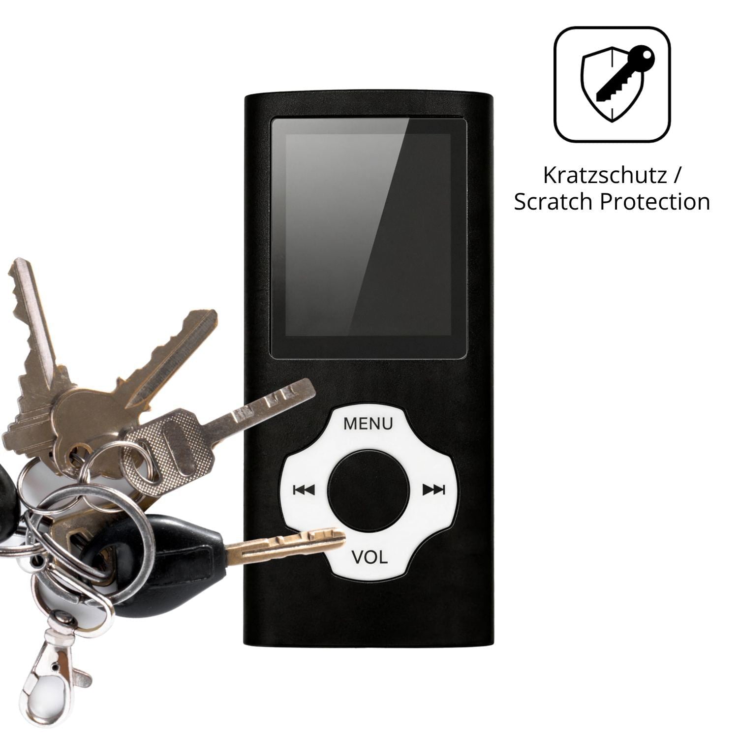 4x Schutzfolie matt für Witfoam W1 MP3-Player Disp (4)