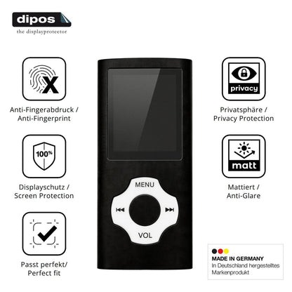 Blickschutzfolie für Witfoam W1 MP3-Player matt Sc (5)