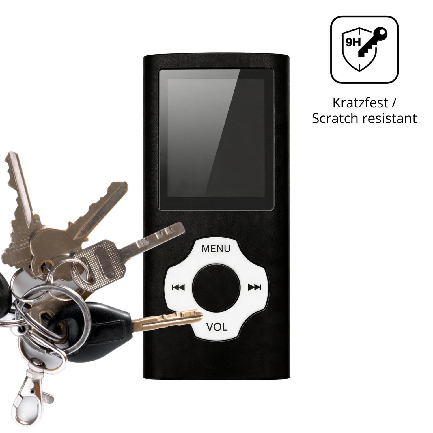 2x 9H Schutzfolie matt für Witfoam W1 MP3-Player P (3)