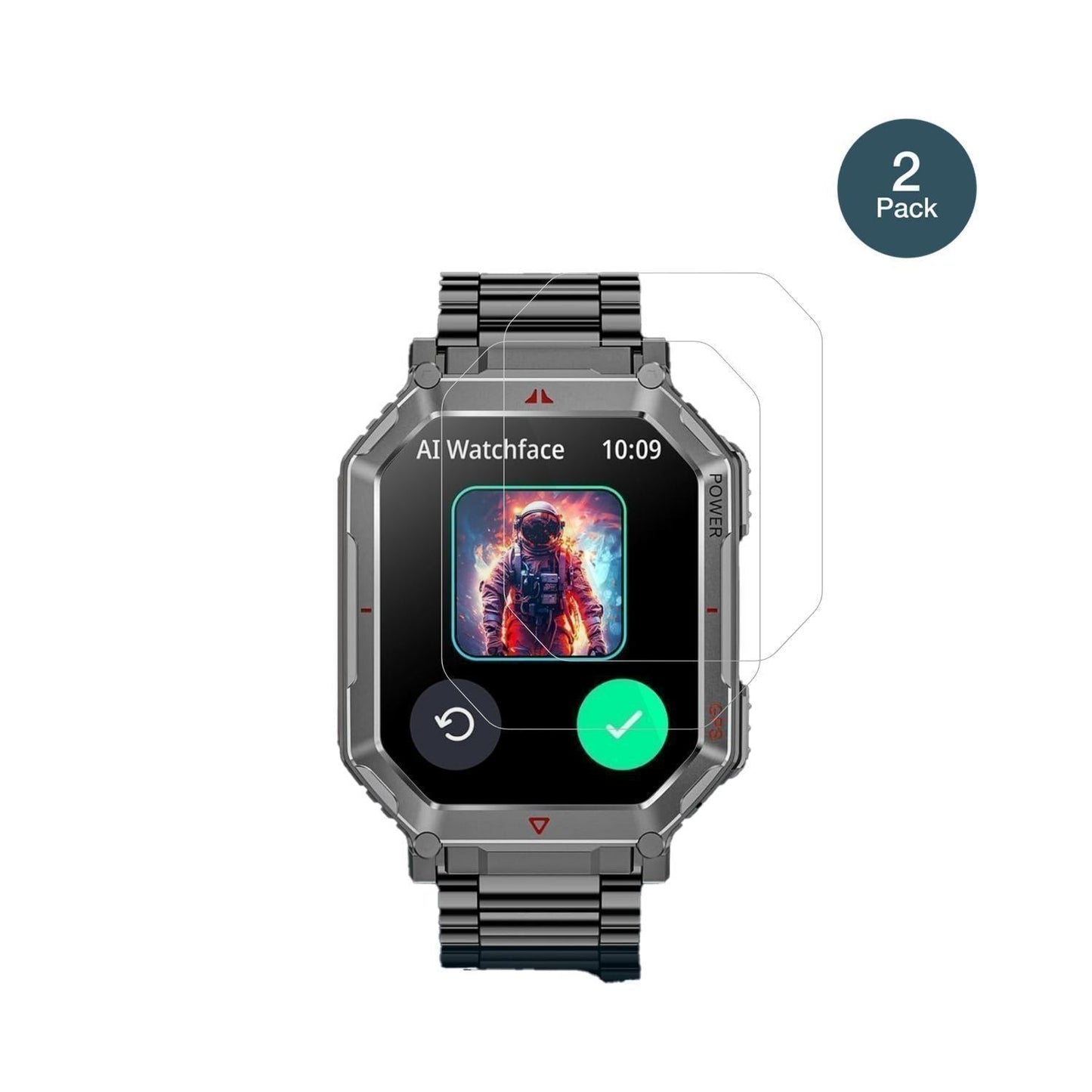 2x 9H Schutzfolie für Mingdaln 2.01 GPT Smartwatch (2)