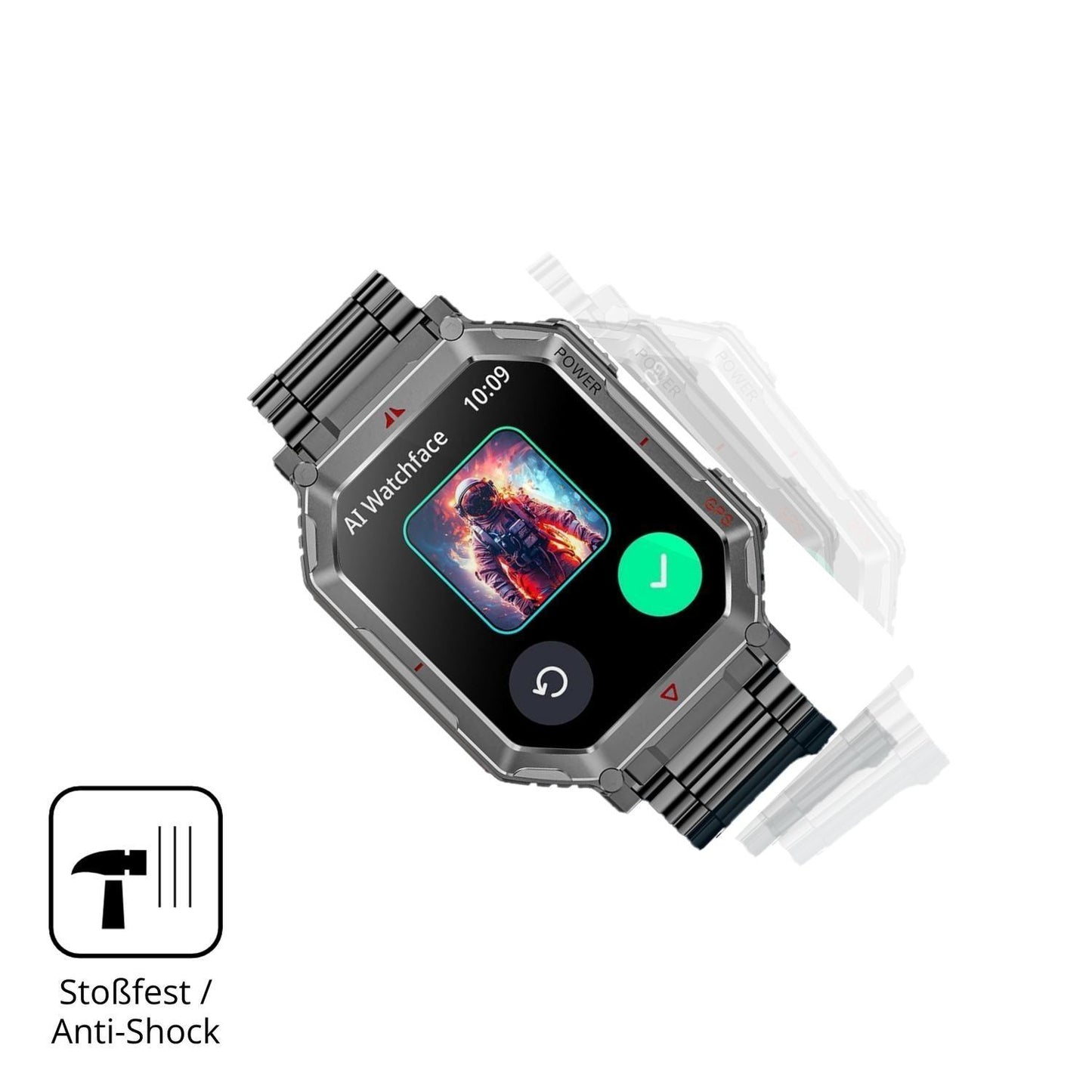 2x 9H Schutzfolie für Mingdaln 2.01 GPT Smartwatch (4)