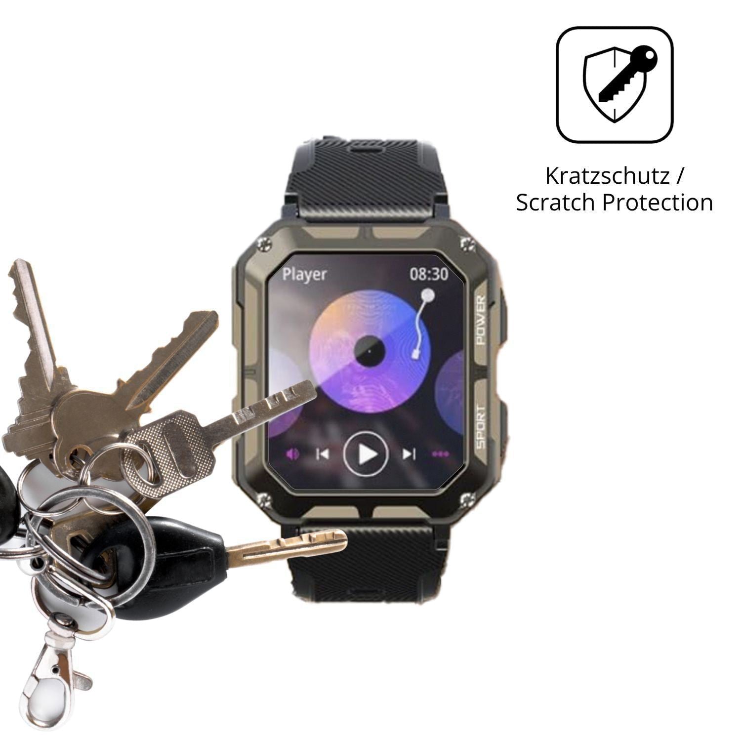 6x Schutzfolie matt für Faeymth C20 Pro Display-Sc (4)