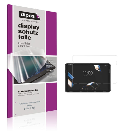 2x Schutzfolie klar für Zebra ET401 8 Zoll Display (1)