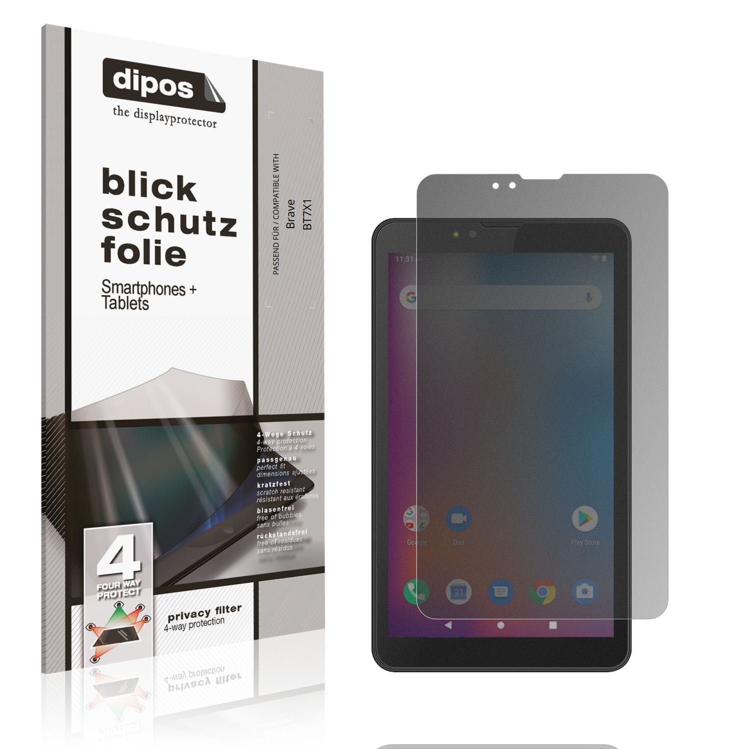 Blickschutzfolie für Brave BT7X1 matt Schutzfolie  (1)