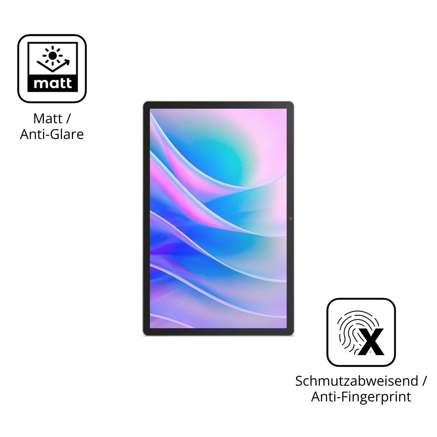2x Schutzfolie matt für Acer Iconia A14 Display-Sc (5)