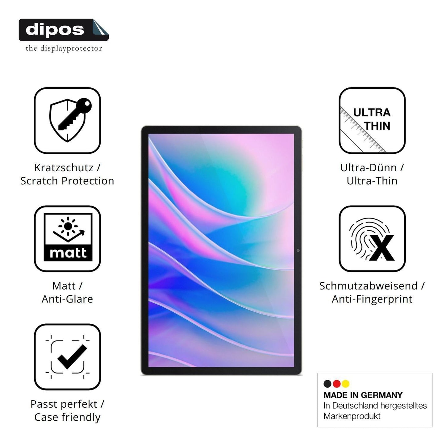 2x Schutzfolie matt für Acer Iconia A14 Display-Sc (7)