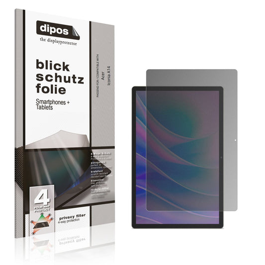 Blickschutzfolie für Acer Iconia A14 matt Schutzfo (1)