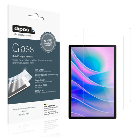 2x 9H Schutzfolie für Acer Iconia A14 Panzerfolie (1)