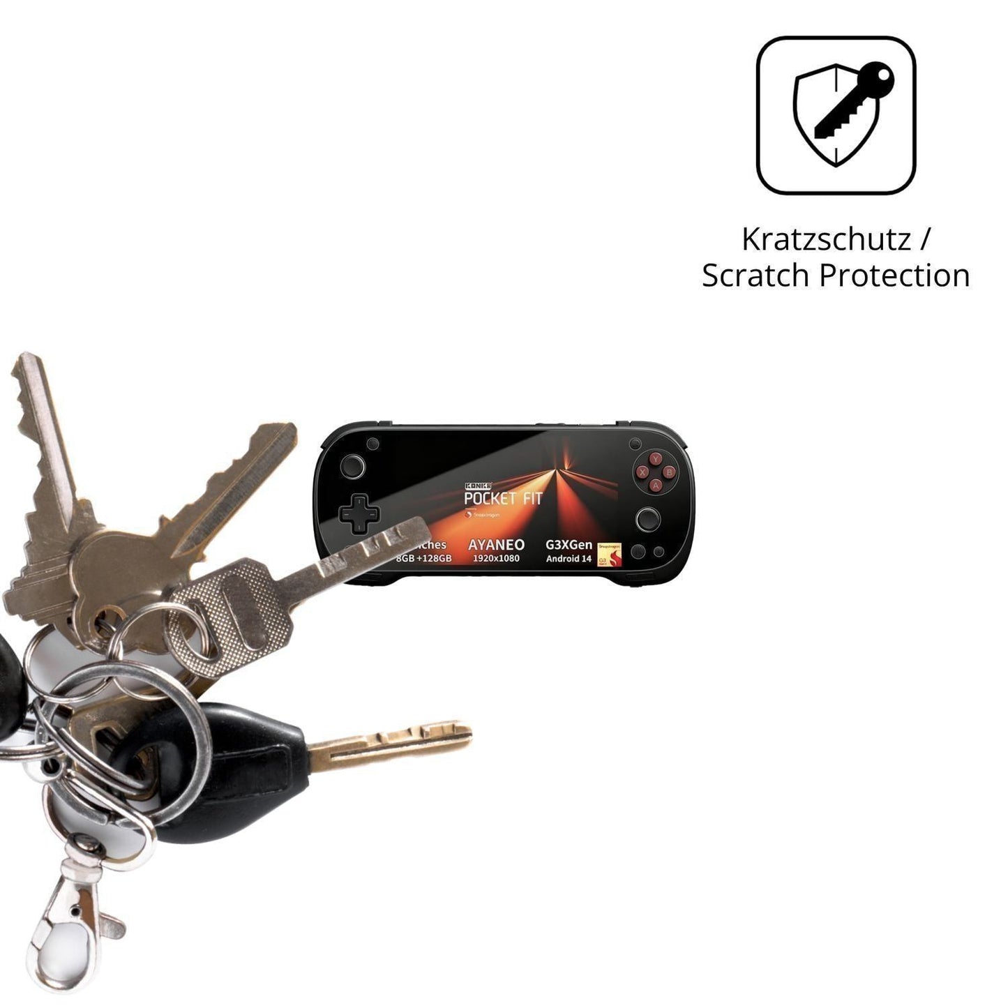 2x Schutzfolie klar für AYANEO Pocket FIT Display- (4)