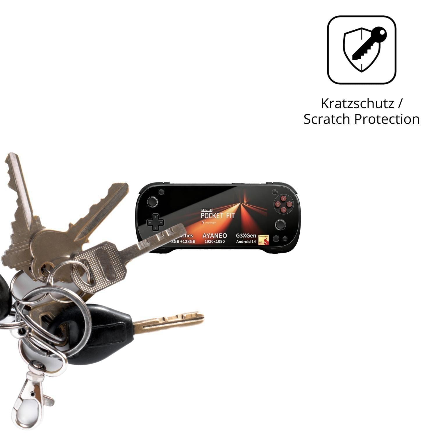 2x Schutzfolie klar für AYANEO Pocket FIT Display- (4)
