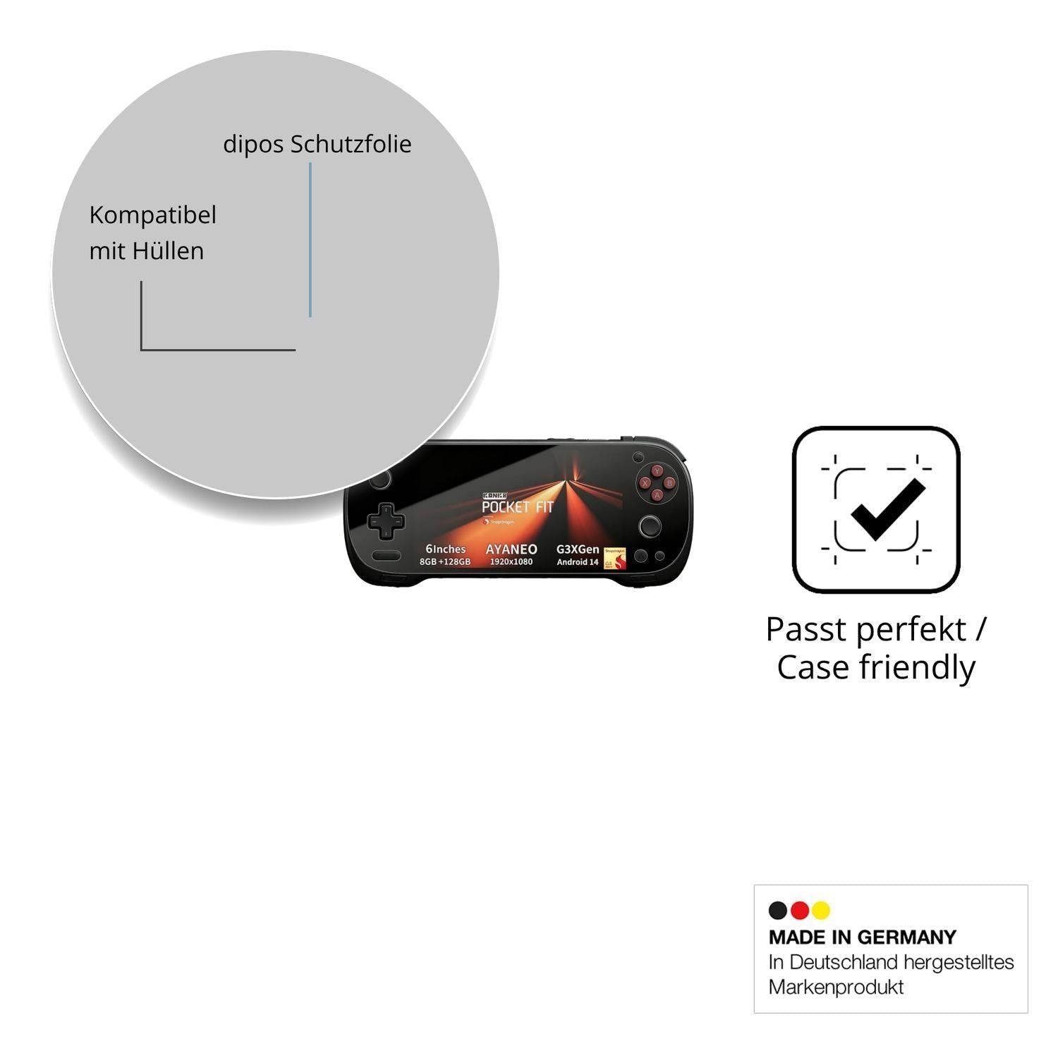 2x Schutzfolie klar für AYANEO Pocket FIT Display- (6)
