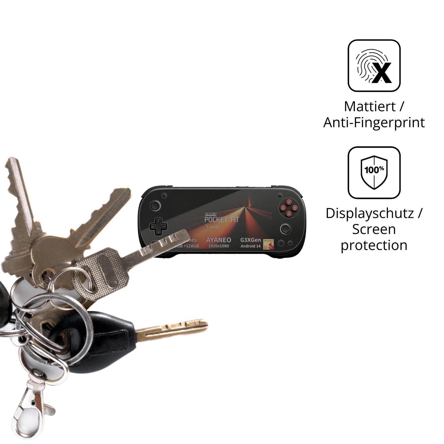 Blickschutzfolie für AYANEO Pocket FIT matt Schutz (3)