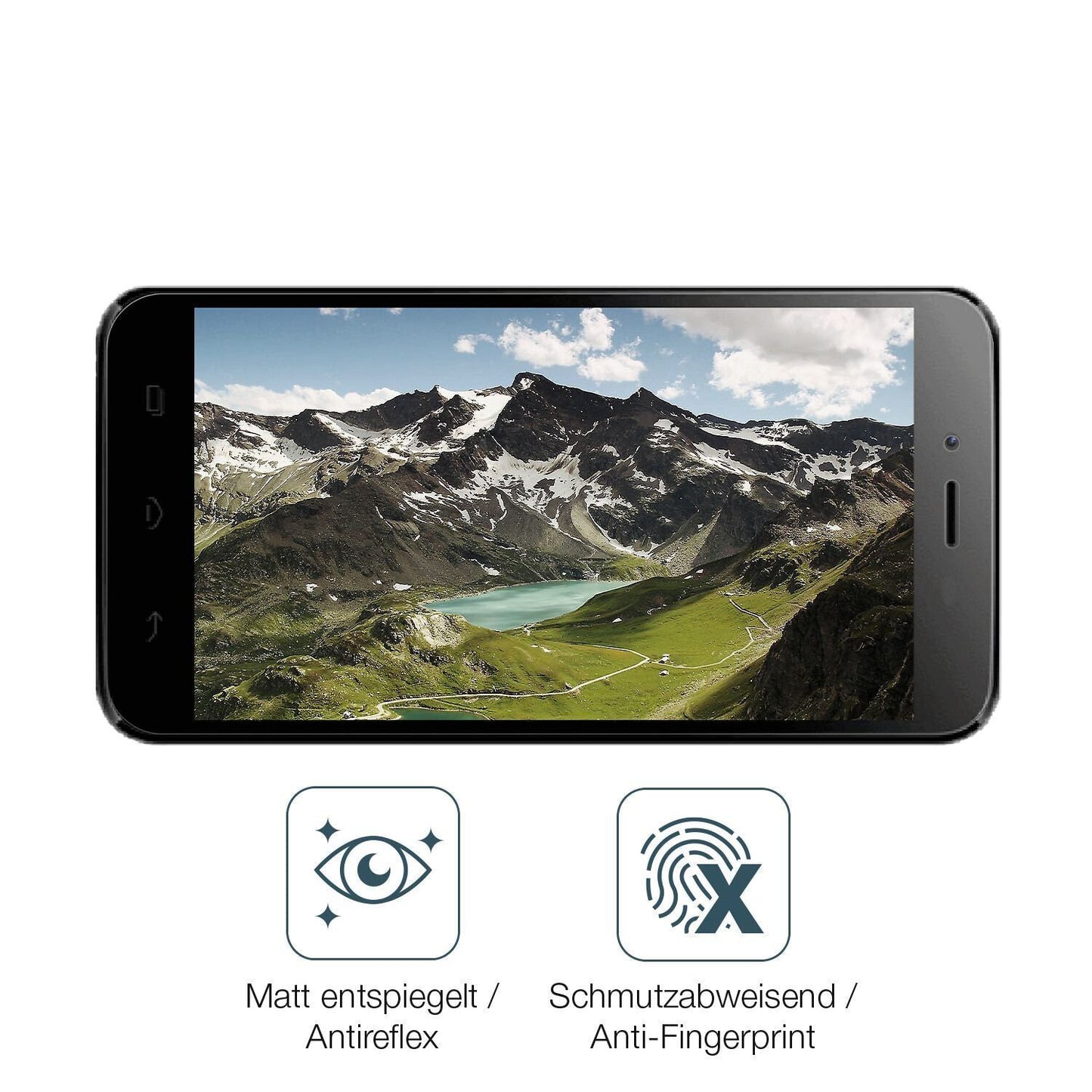 2x 9H Schutzfolie matt für Bmobile AX1078 Panzerfo (5)