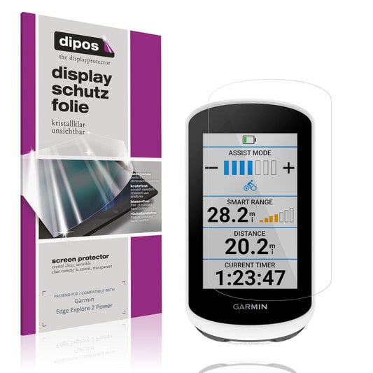 2x Schutzfolie klar für Garmin Edge Explore 2 Powe (1)