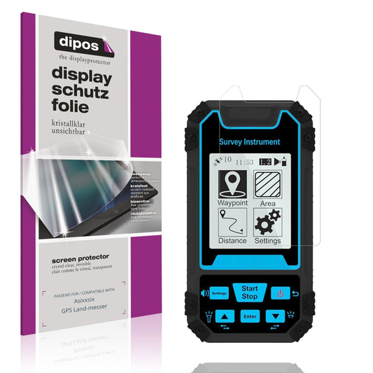 2x Schutzfolie klar für Asixxsix GPS Land-messer D (1)
