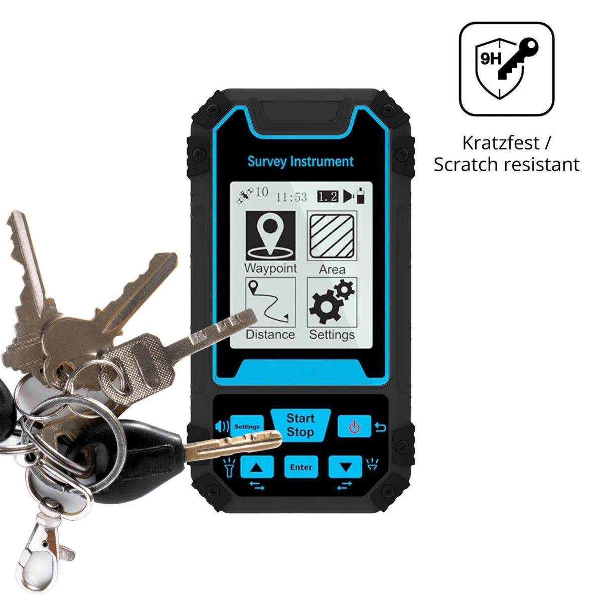2x 9H Schutzfolie für Asixxsix GPS Land-messer Pan (3)