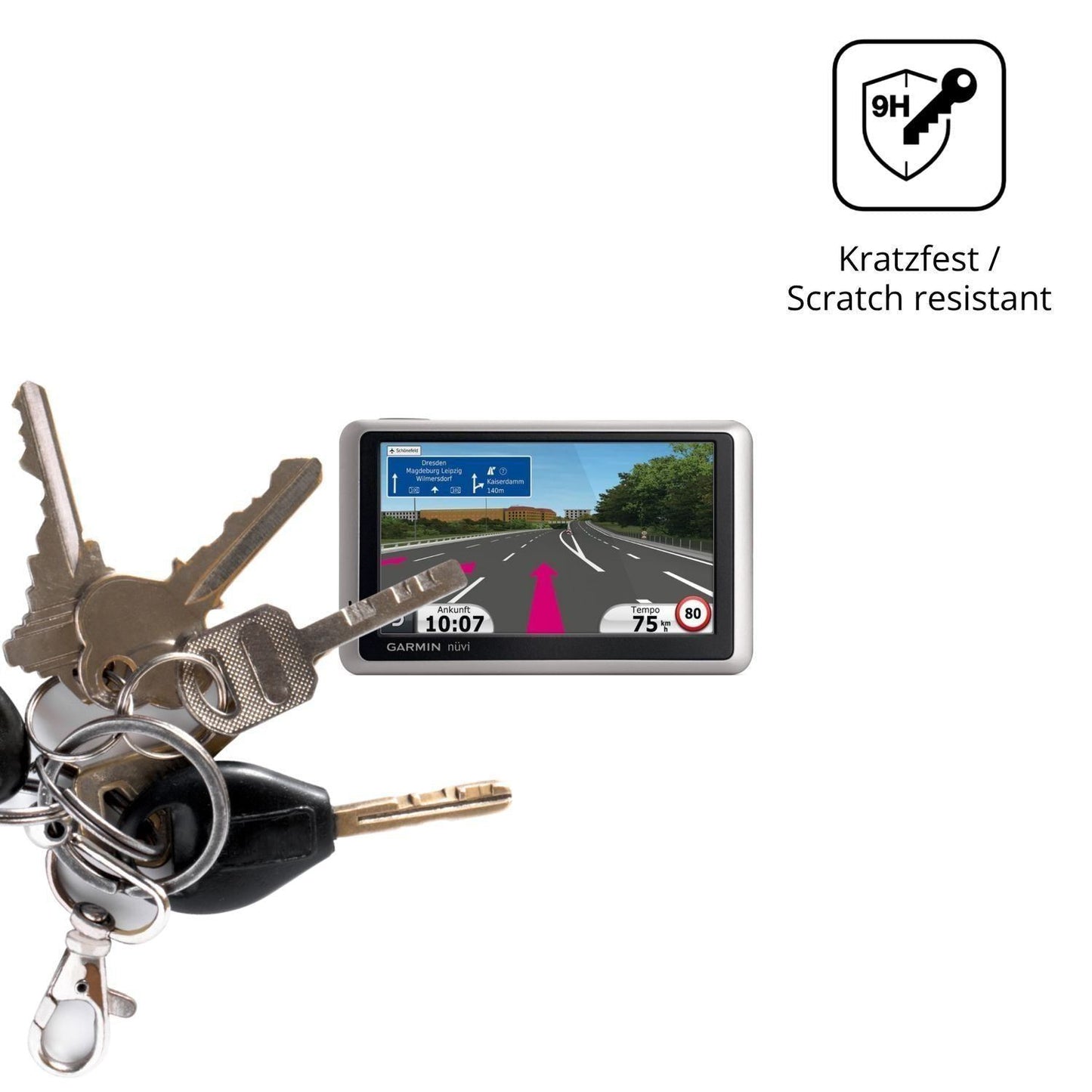 2x 9H Schutzfolie für Garmin nüvi 1340T Panzerfoli (3)