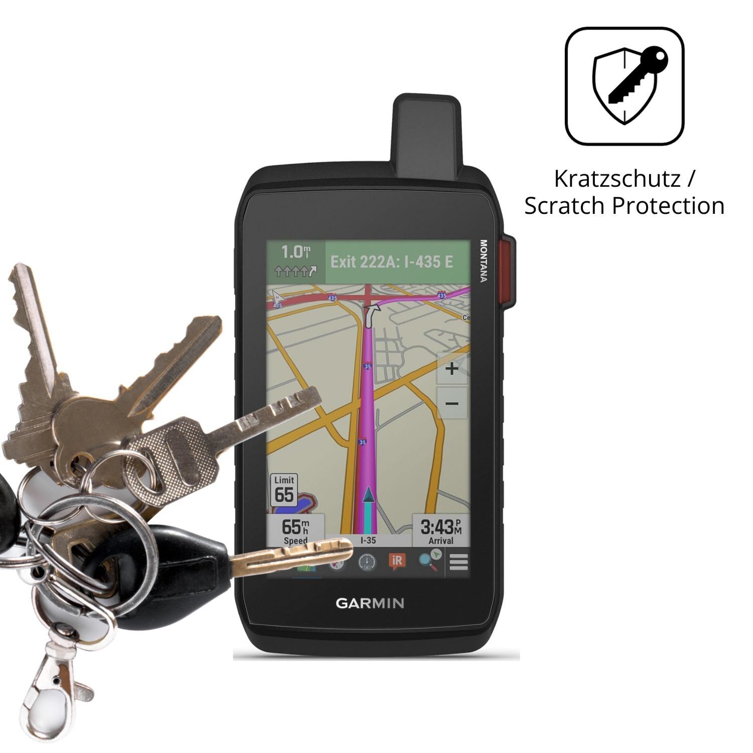 2x Schutzfolie matt für Garmin Montana 710i Displa (4)