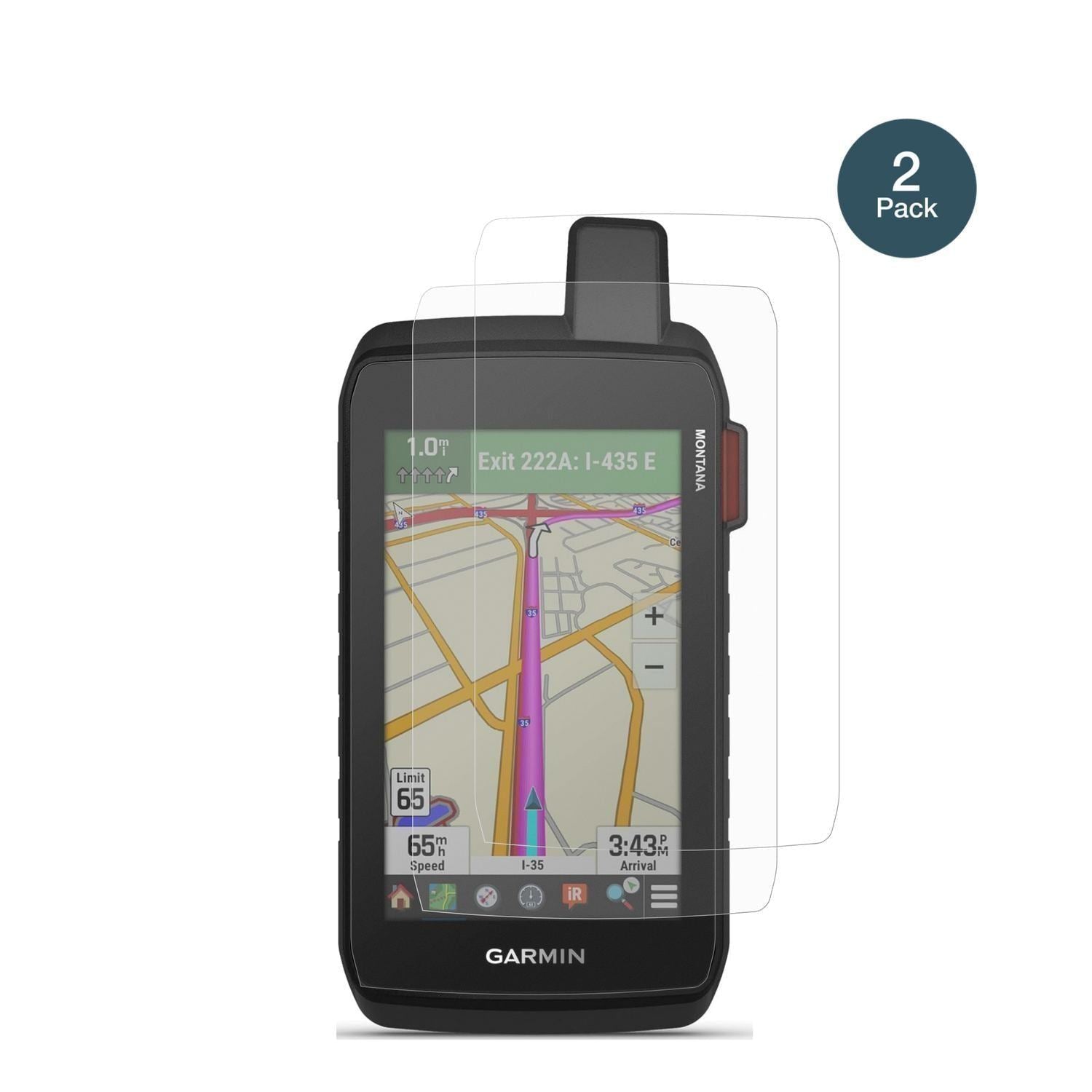 2x 9H Schutzfolie matt für Garmin Montana 710i Pan (2)