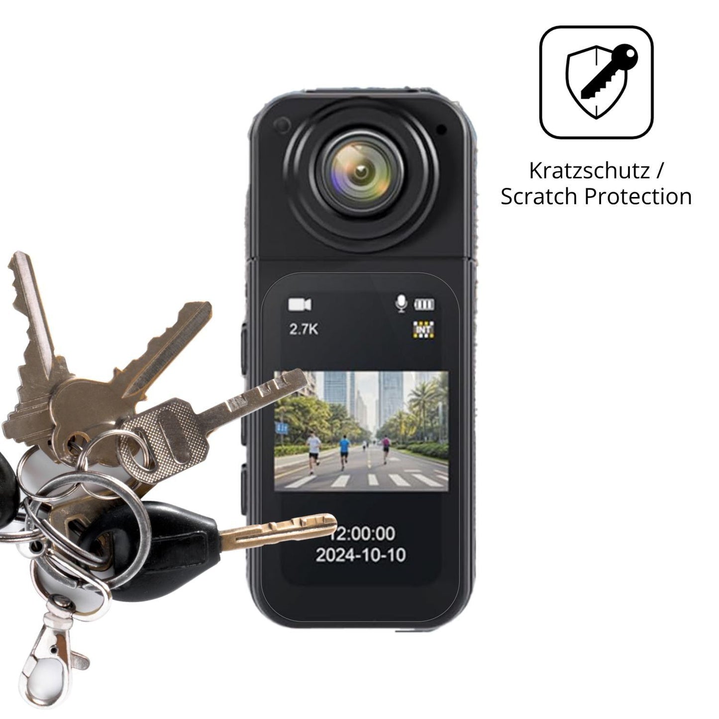 4x Schutzfolie klar für LIROPAU Action Cam Display (4)