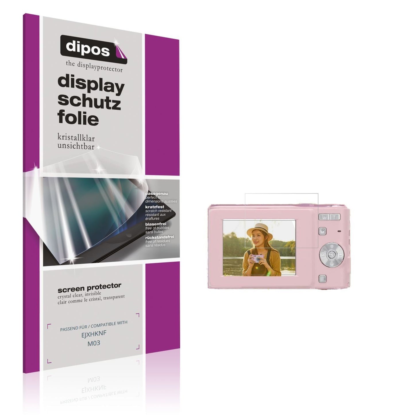 4x Schutzfolie klar für EJXHKNF M03 Display-Schutz (1)