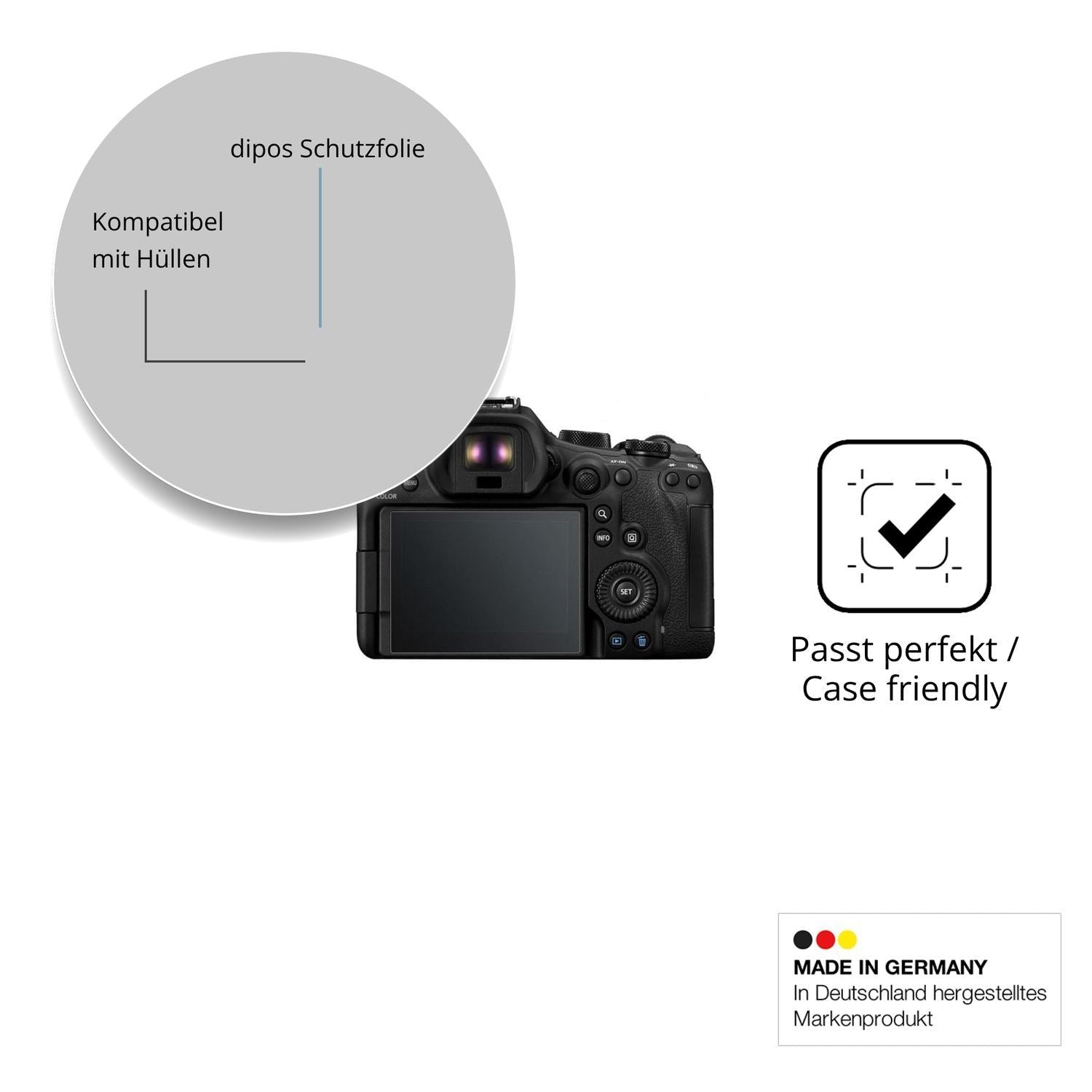 4x Schutzfolie klar für Canon EOS R6 Mark III Disp (6)