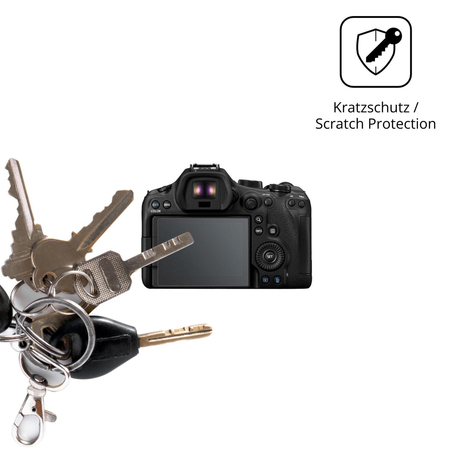 4x Schutzfolie matt für Canon EOS R6 Mark III Disp (4)
