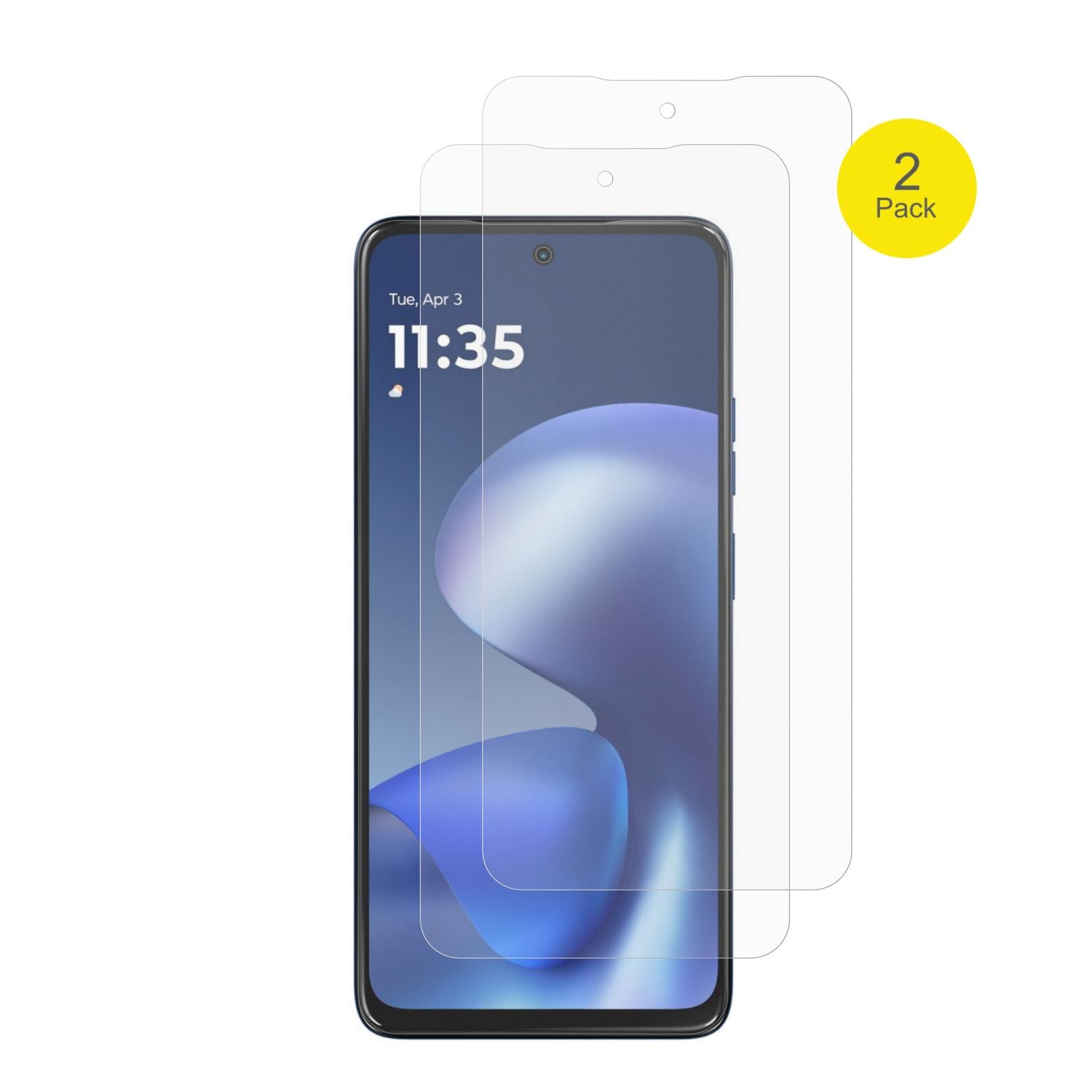 2x Full Cover Schutzfolie matt für Motorola Moto G (2)