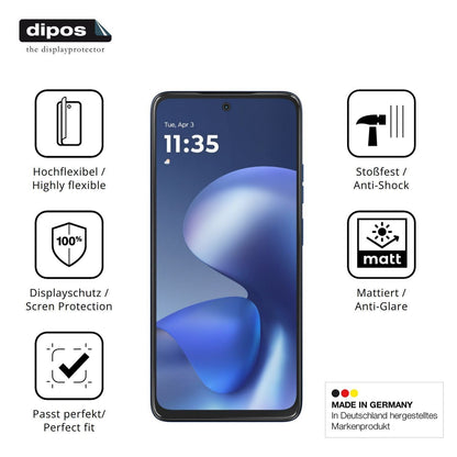 2x Full Cover Schutzfolie matt für Motorola Moto G (7)