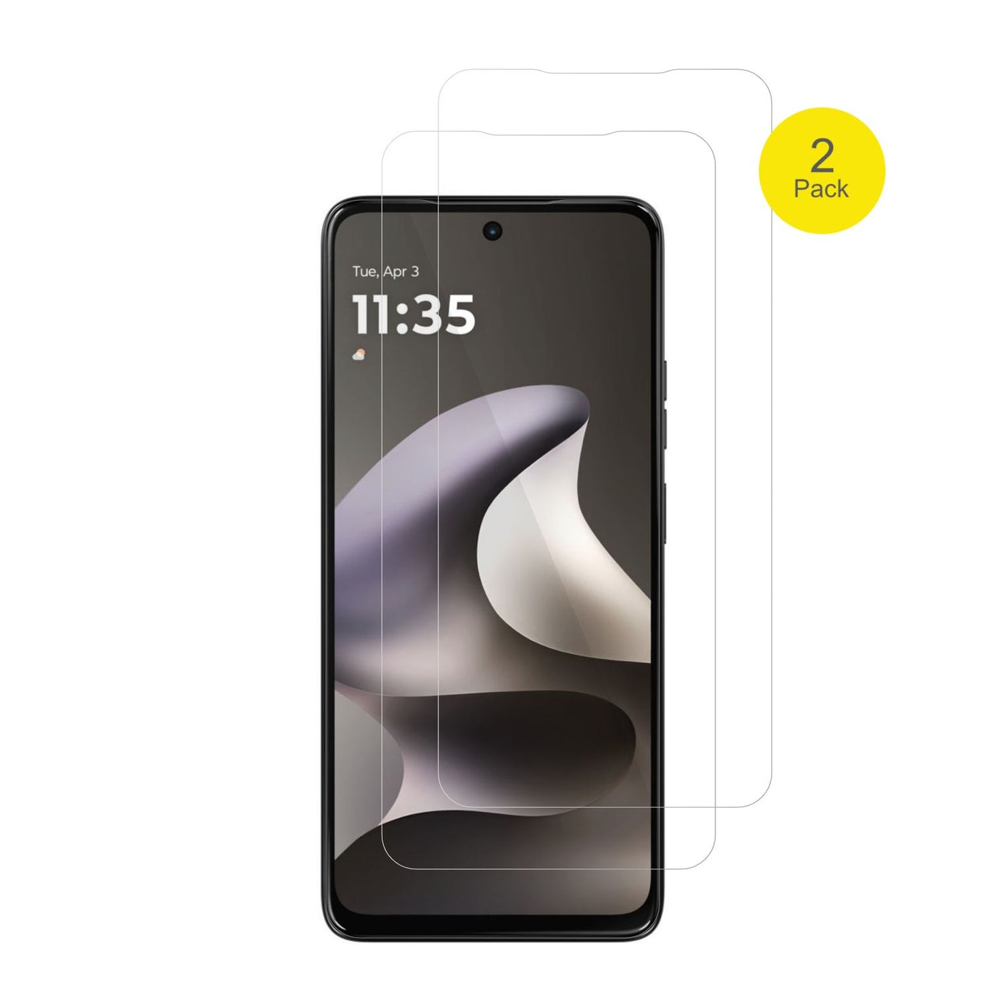 2x 3D Full Cover Schutzfolie für Motorola Moto G37 (2)