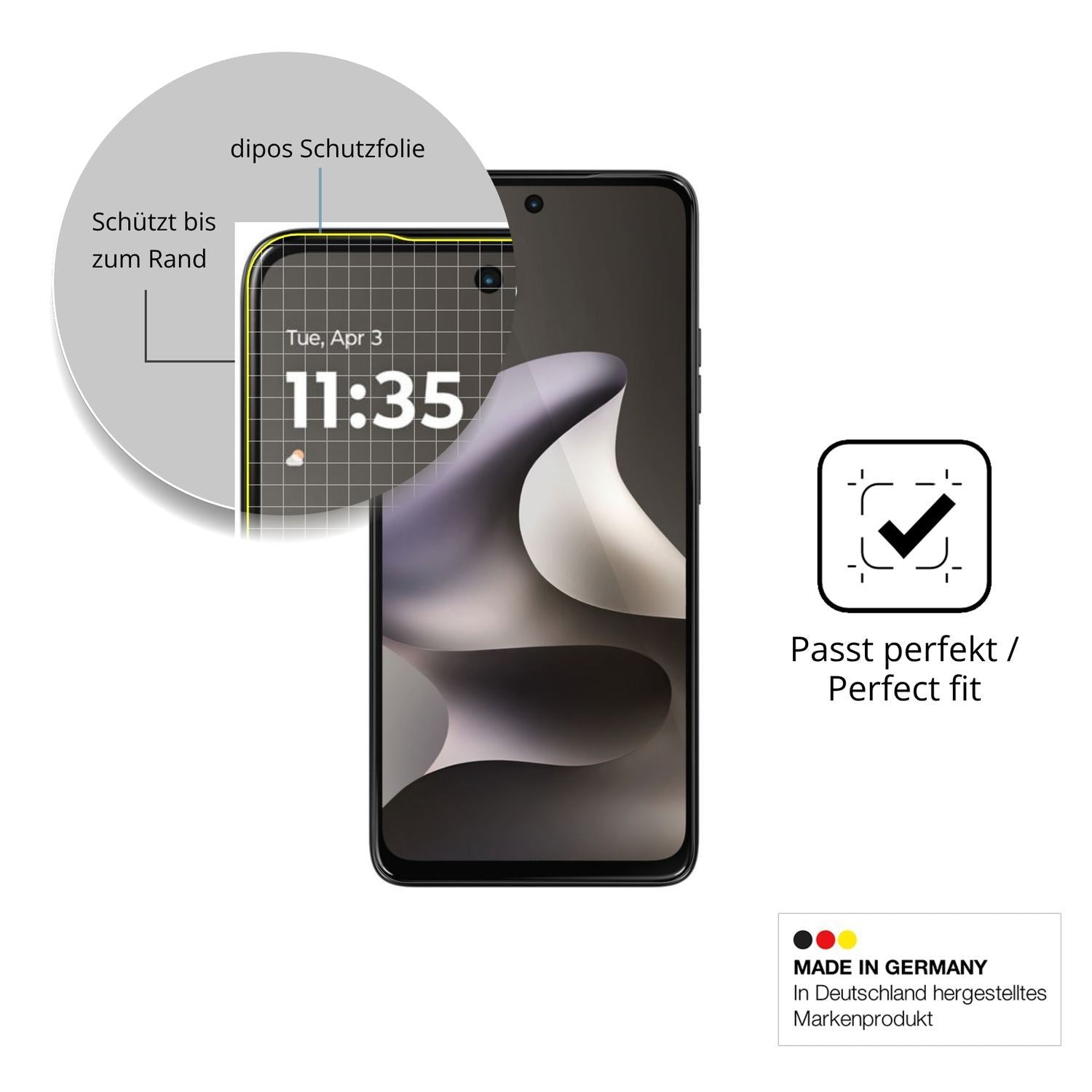 2x 3D Full Cover Schutzfolie für Motorola Moto G37 (6)