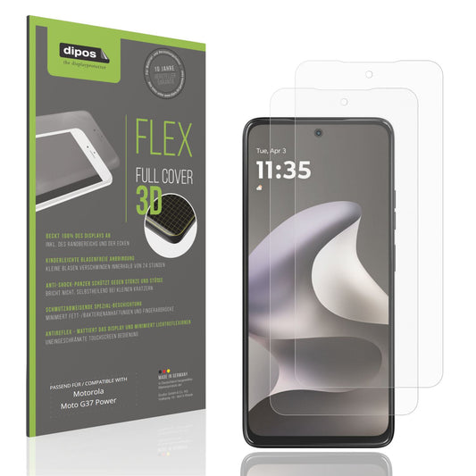 2x Full Cover Schutzfolie matt für Motorola Moto G (1)