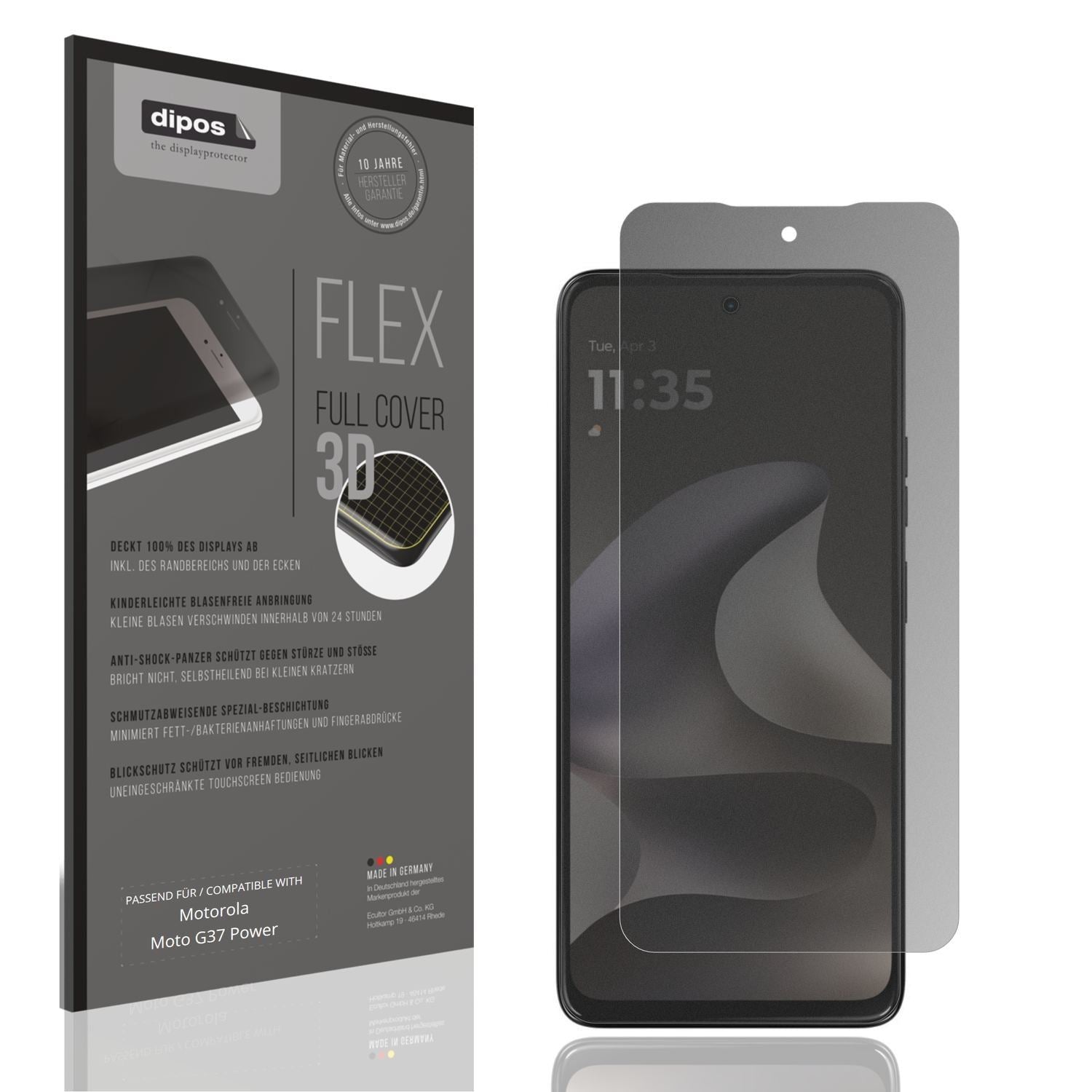 Full Cover Privacy Blickschutzfolie für Motorola M (1)